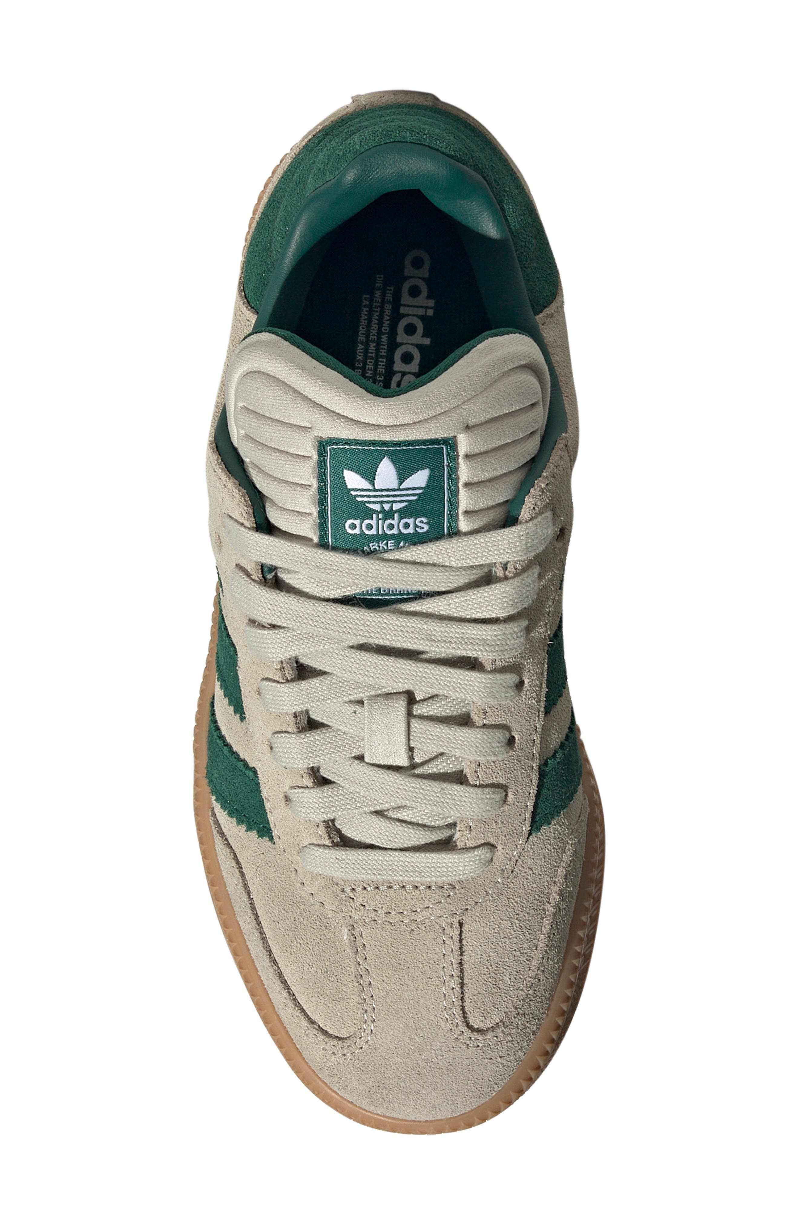 Kids' Samba XLG Sneaker, Alternate, color, PUTTY GREY/GREEN/ GUM
