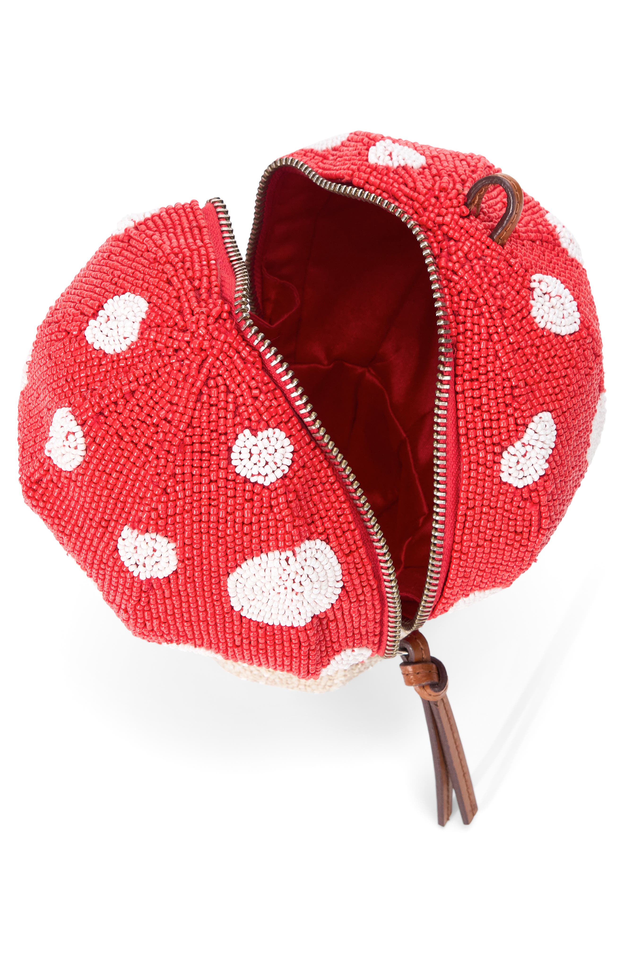 STAUD Shroom Beaded Bag, Alternate, color, Mushroom