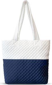 Youzey Newport Two-Tone Quilted Tote Bag