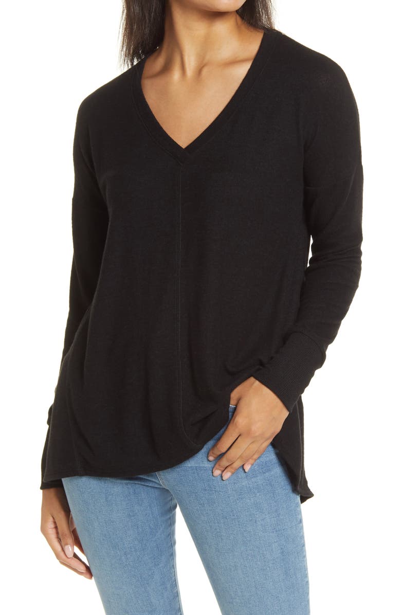 GIBSONLOOK Cozy V-Neck Tunic, Main, color,