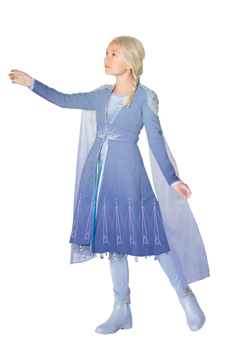 x Disney Kids' Frozen II Premium Edition Elsa Costume, Alternate, color, BLUE