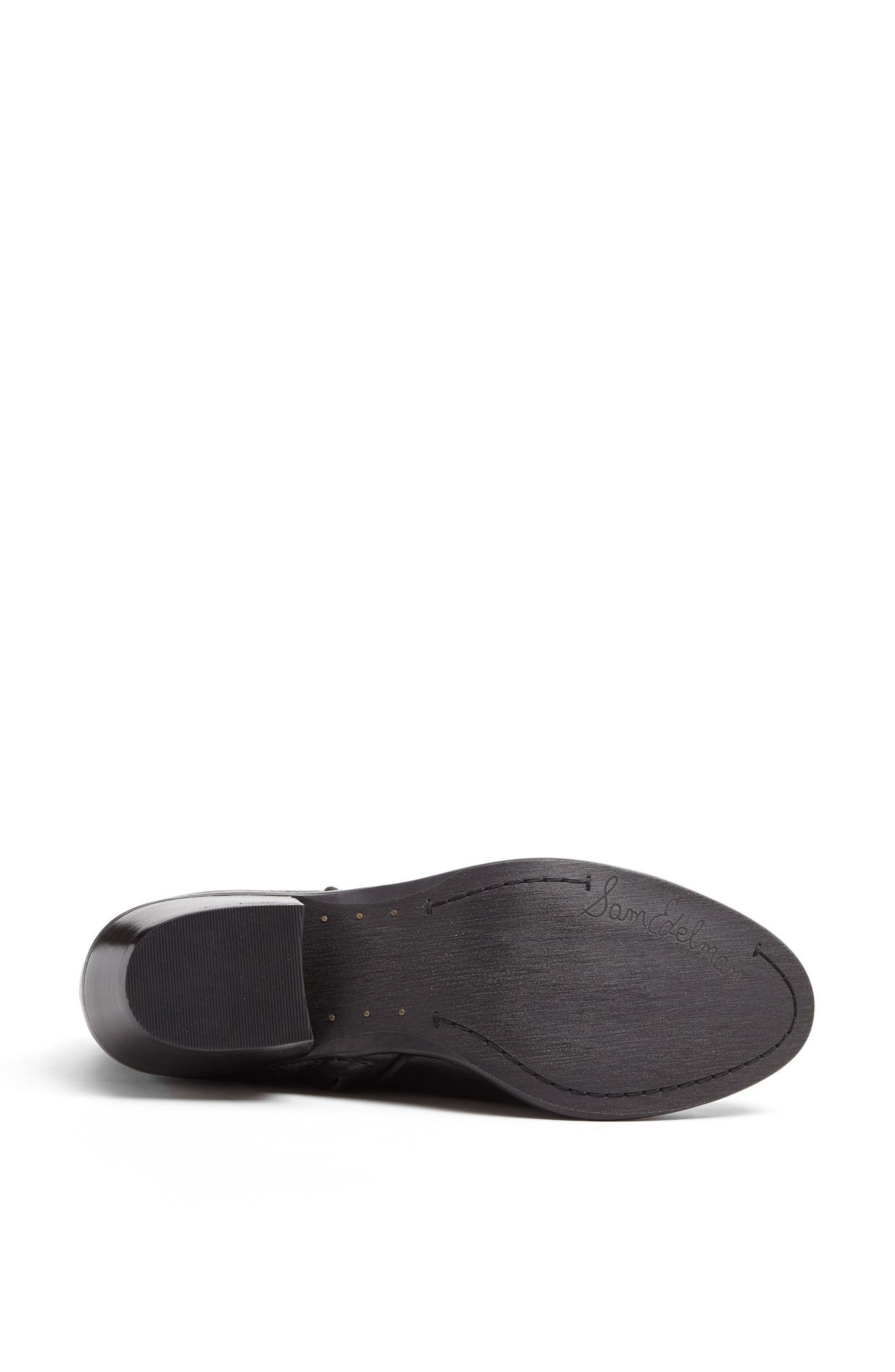 'Petty' Chelsea Boot, Alternate, color, BLACK LEATHER