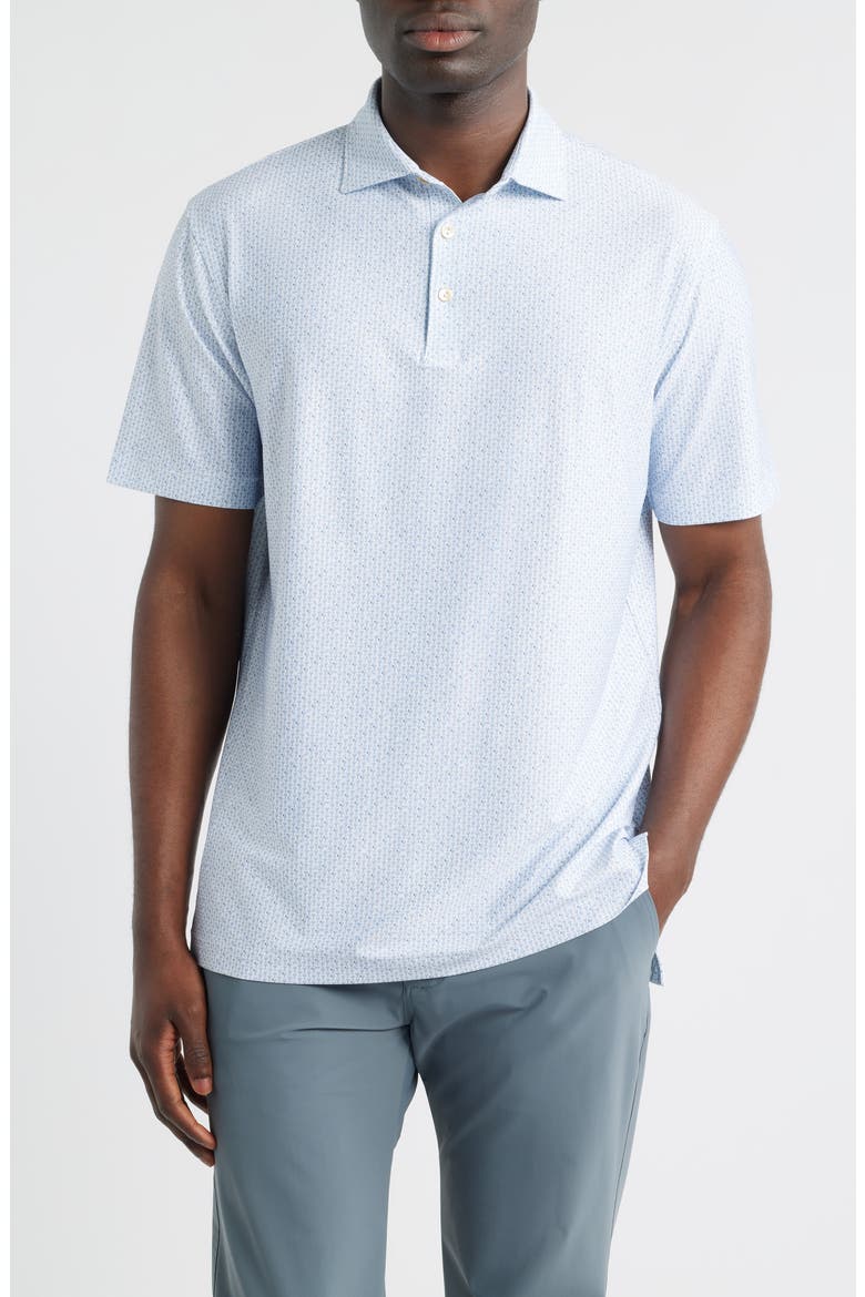 Paper Plane Performance Jersey Polo, Main, color, WHITE