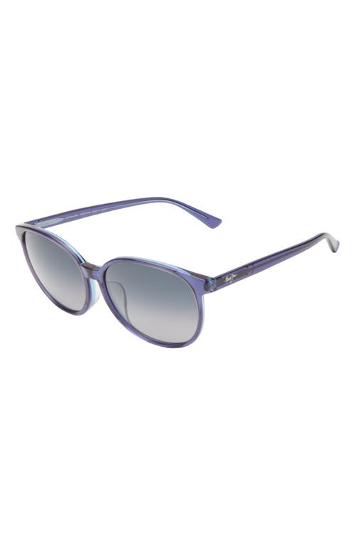 Maui Jim 62mm Core Round Polarized Sunglasses In Blue Blue Grey