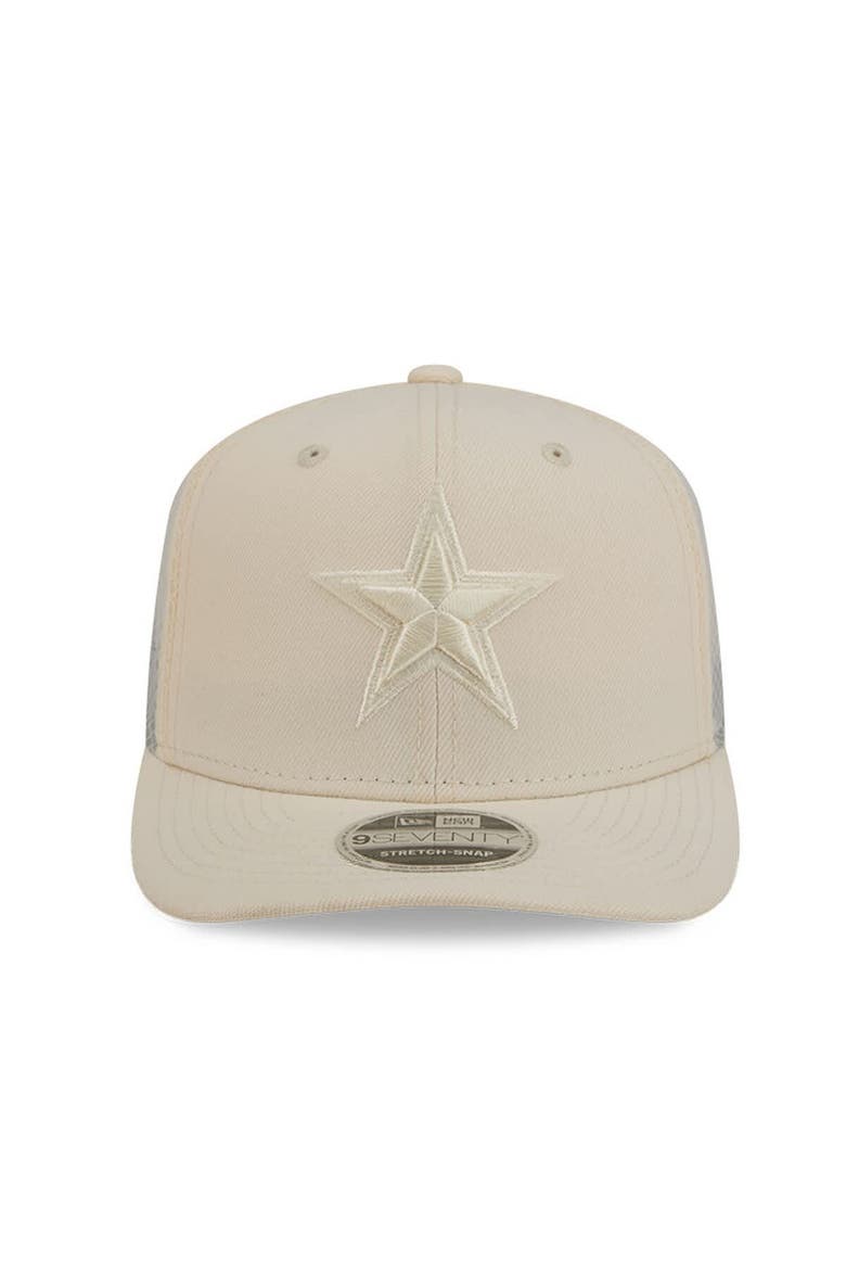 Men's New Era  Cream Dallas Cowboys Color Pack 9SEVENTY Adjustable Hat, Alternate, color, Cream