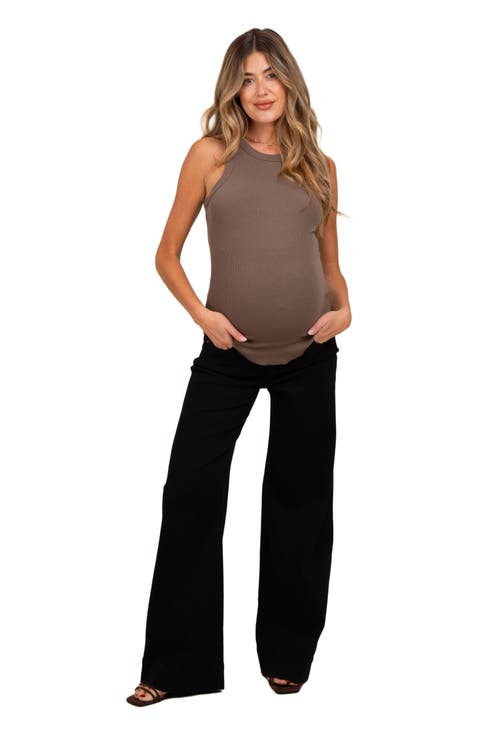 Super Wide Leg Maternity Jeans
