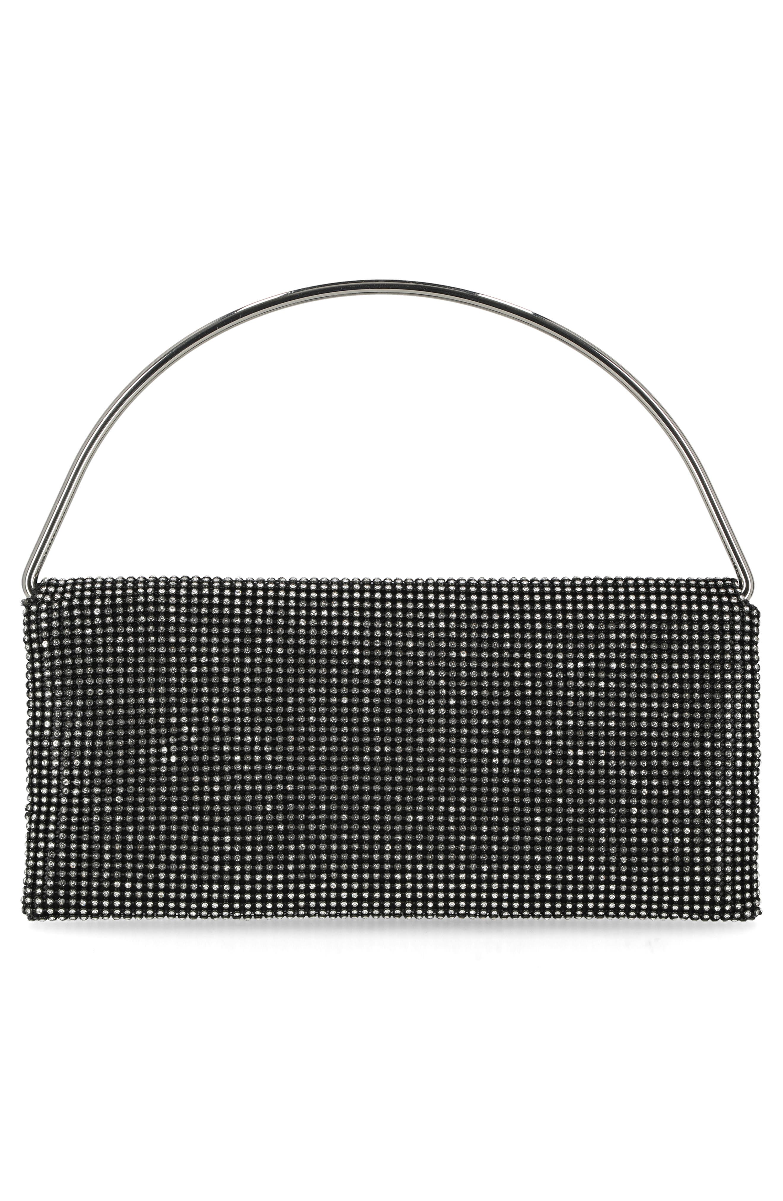 Isa Crystal Clutch, Alternate, color, BLACK CRYSTAL