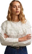 Ro&Zo Crochet Double Frill Blouse