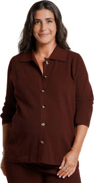 Nom Maternity Thomasine Maternity & Nursing Knit Cardigan