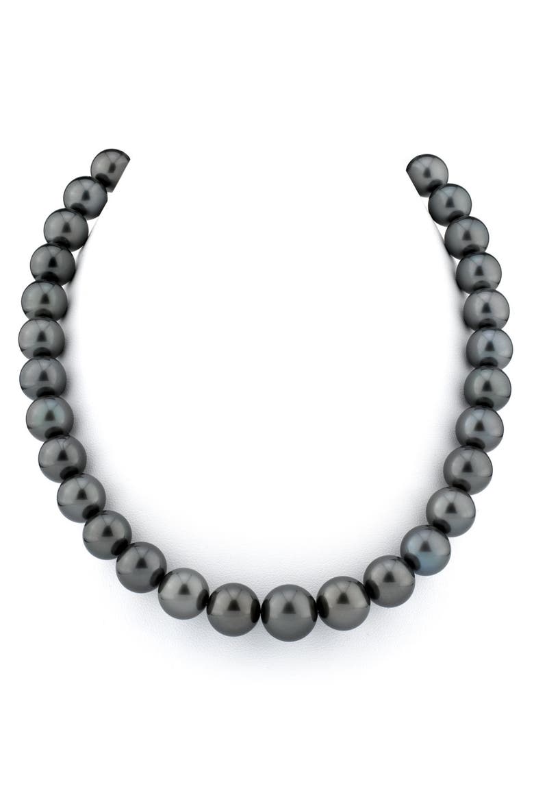 11-13mm Tahitian South Sea Pearl Necklace - Premier AAAA Quality, Main, color, White Gold Clasp