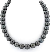 The Pearl Source 11-13mm Tahitian South Sea Pearl Necklace - Premier AAAA Quality