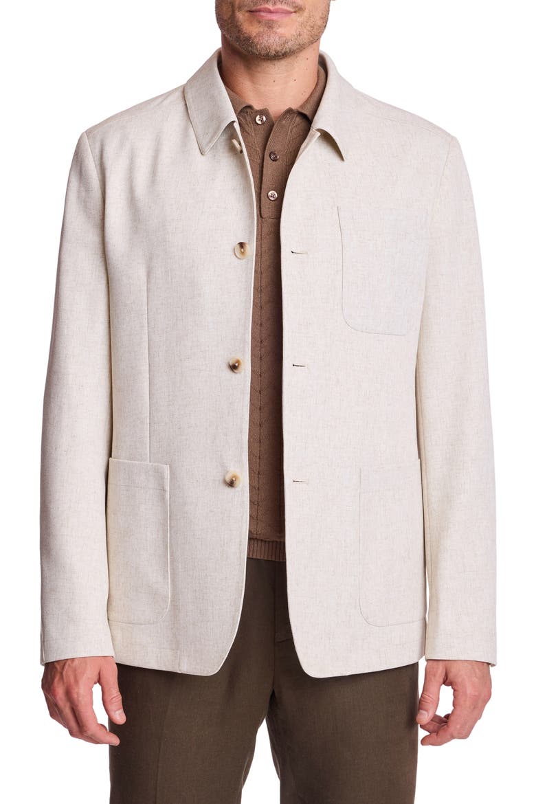 New York City Linen Blend Suit Jacket, Main, color, OAT LINEN BLEND