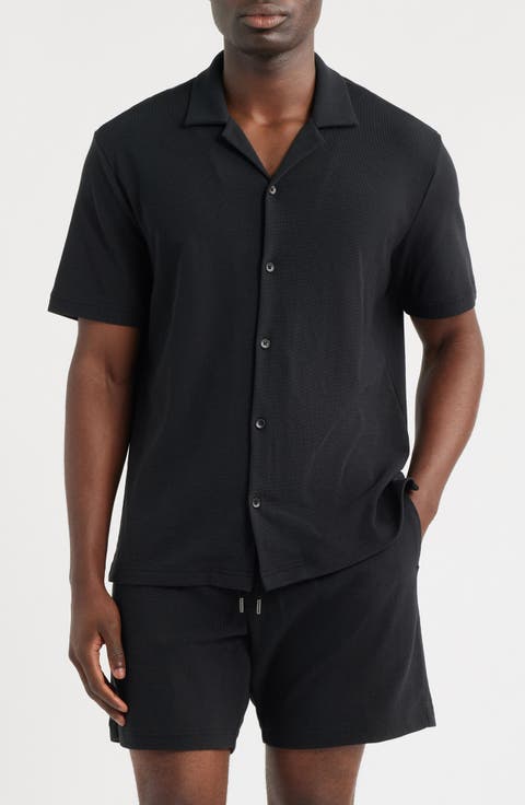 Seaport Knit Cotton Camp Shirt