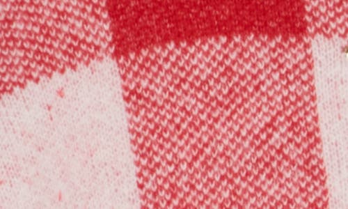 Vigoss Checkered Tree Sweater In Red