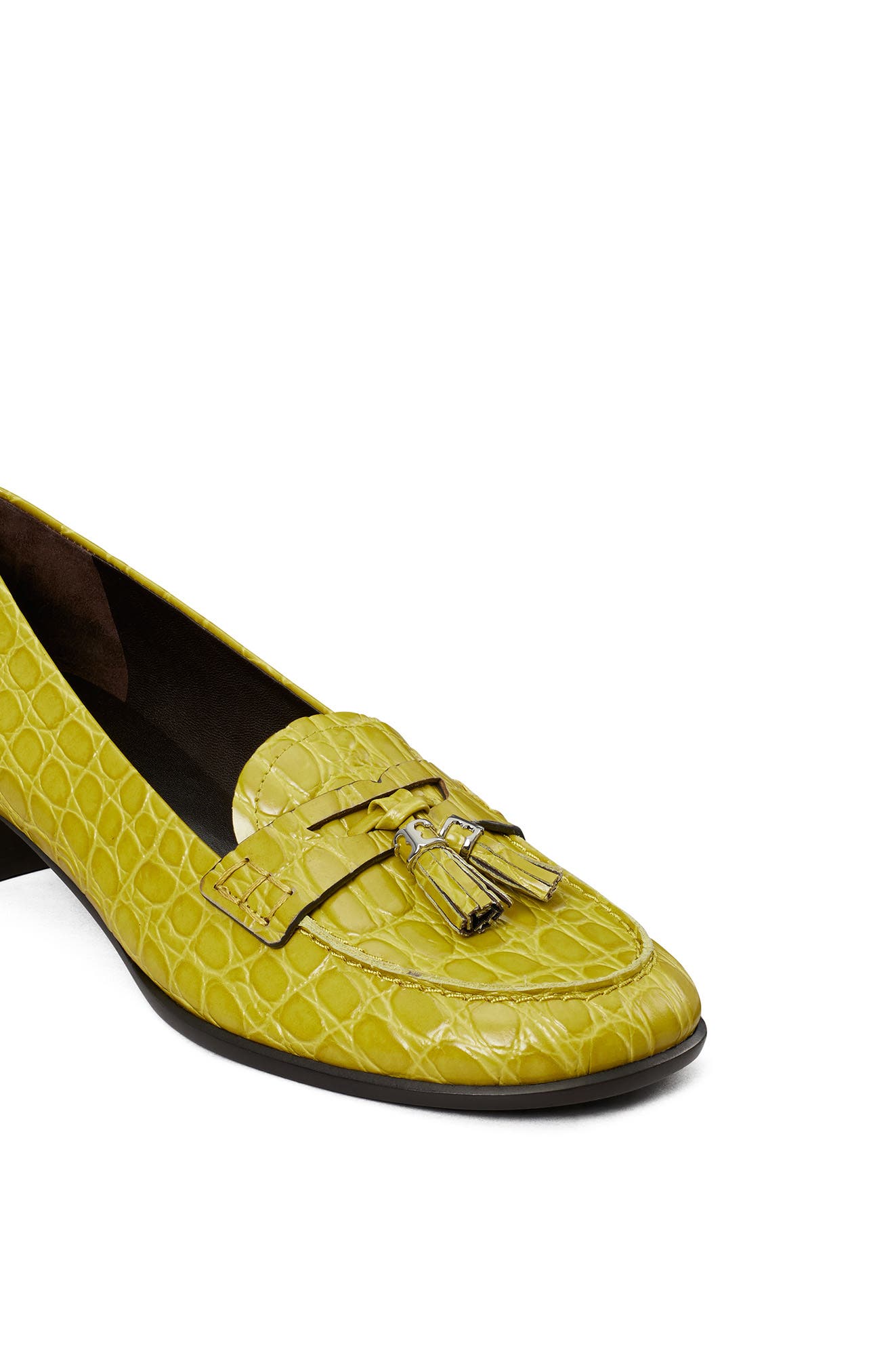 Tory Burch Croc Embossed Tassel Loafer (Women) | Nordstrom