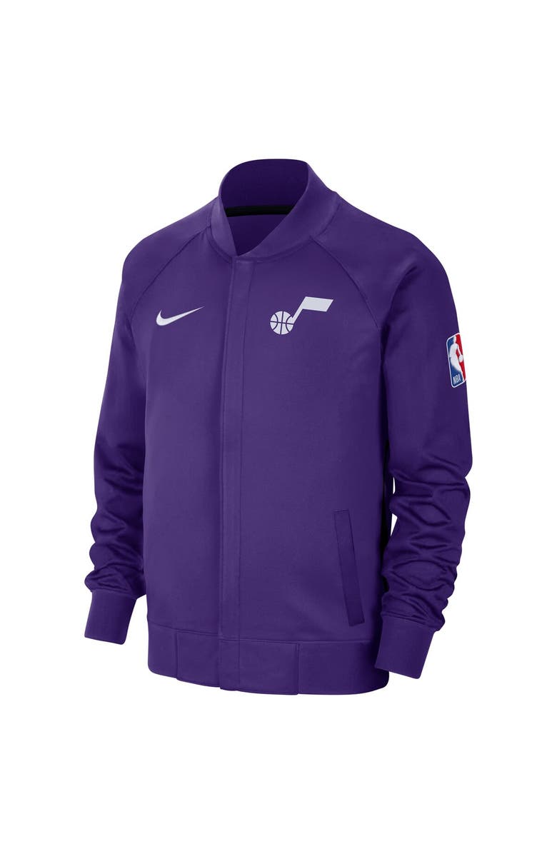Nike Men's Nike Purple Utah Jazz 2023/24 City Edition Authentic Showtime Performance Raglan Full-Zip Jacket, Alternate, color,