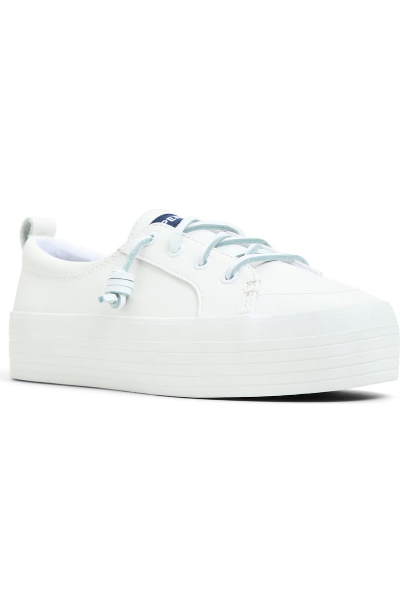 Sperry Crest Vibe Platform Sneaker, Main, color, White