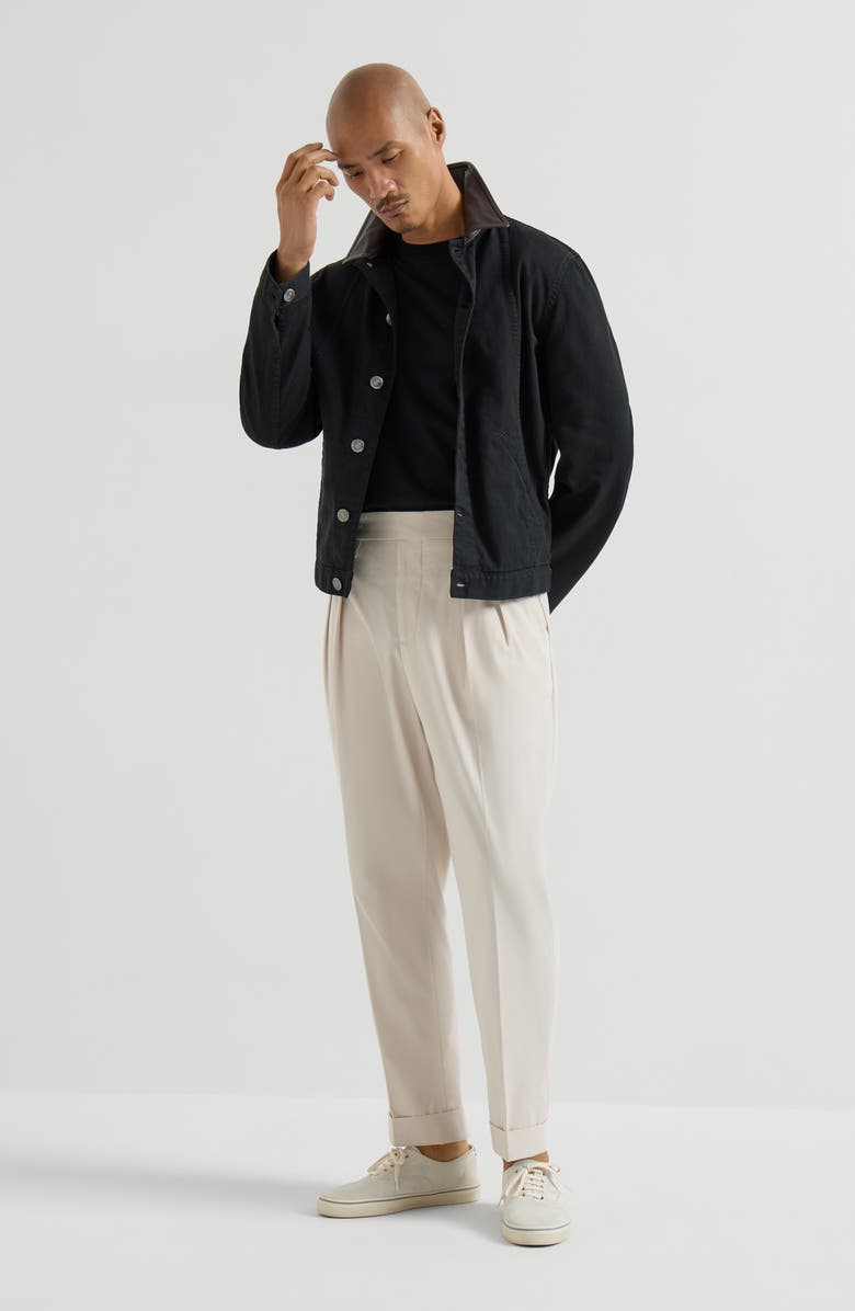 Brunello Cucinelli Cotton jersey T-shirt, Alternate, color, Black