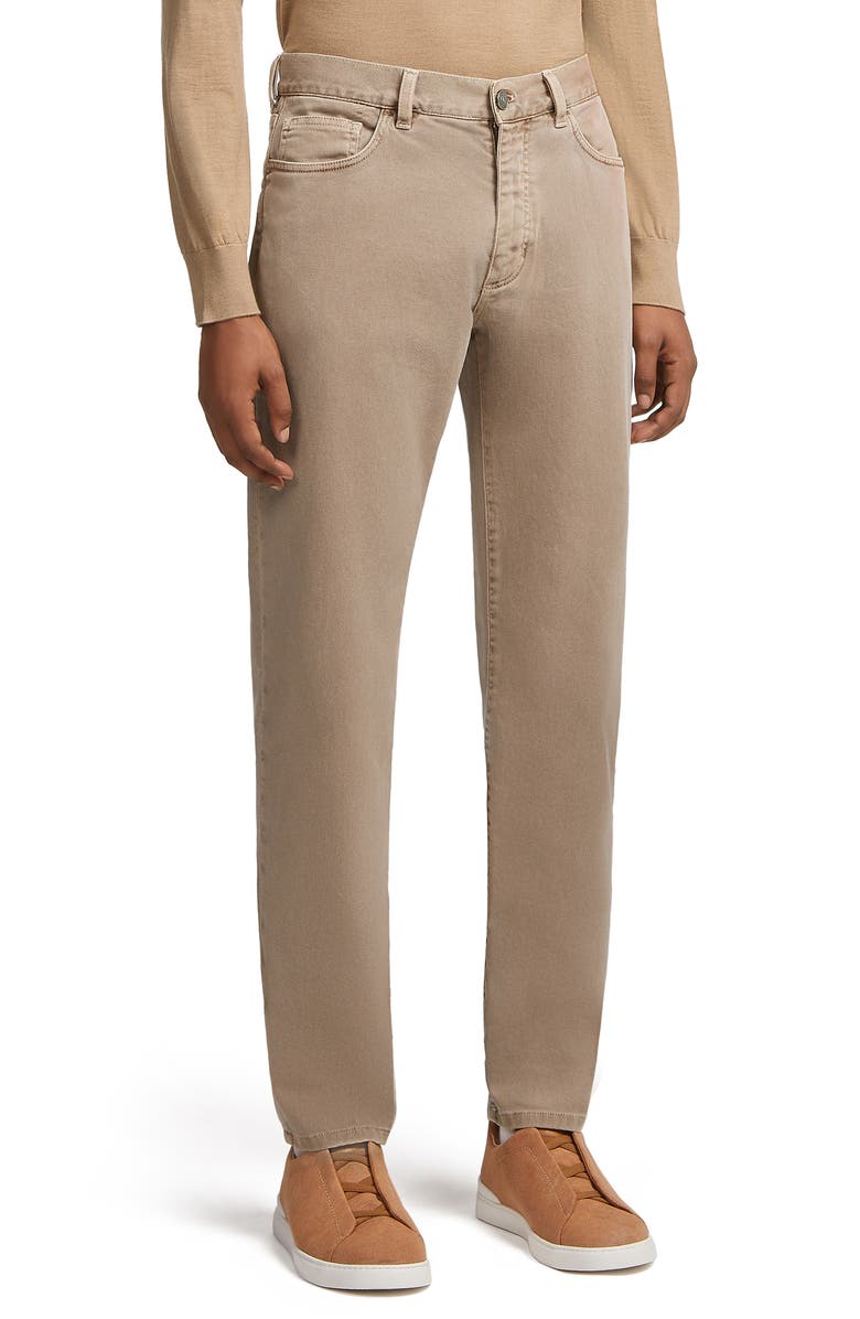 ZEGNA Stretch Denim City Fit Jeans, Main, color, 