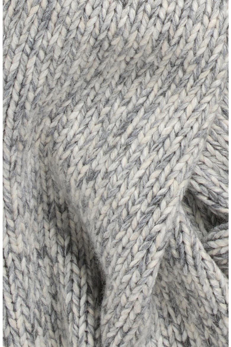 Chunky Marl Scarf, Alternate, color, GREY
