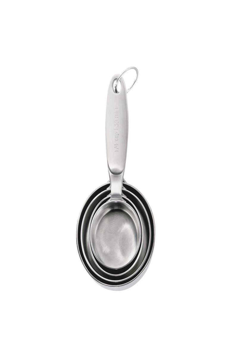 CUISIPRO Stainless Steel Measuring Cup & Spoon Set, Alternate, color, Silver