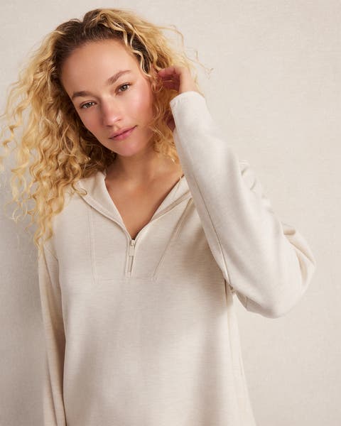 Soft Knit Half-Zip Hoodie