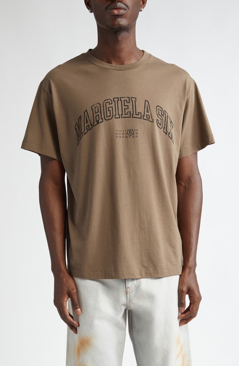 MM6 Maison Margiela Varsity Logo Graphic T-Shirt, Main, color, 