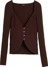 Desigual Rib Knit Cardigan