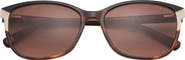 Ted Baker London 56mm Rectangular Sunglasses