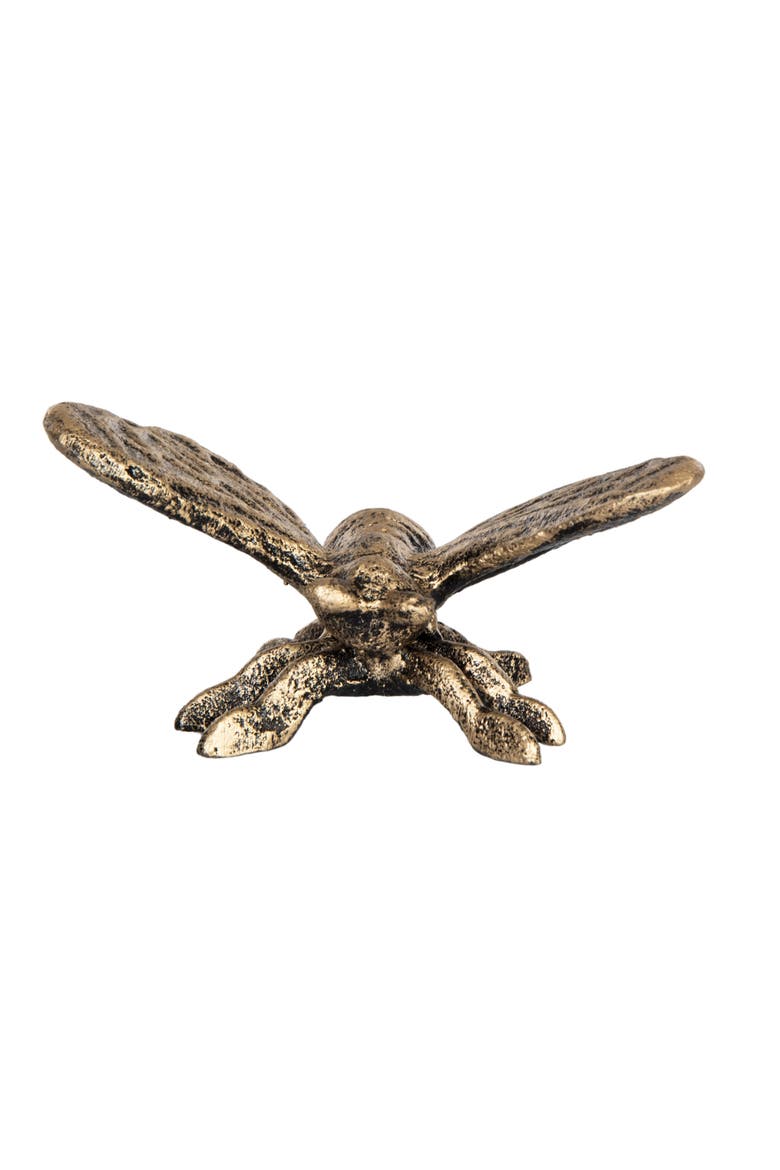 Gold Bumble Bee Iron Metal Small Decorative Figurine, Alternate, color, Gold