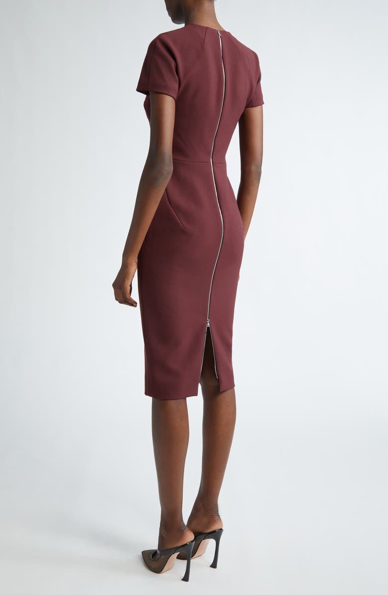 Victoria Beckham Stretch Crepe Sheath Dress, Alternate, color, 