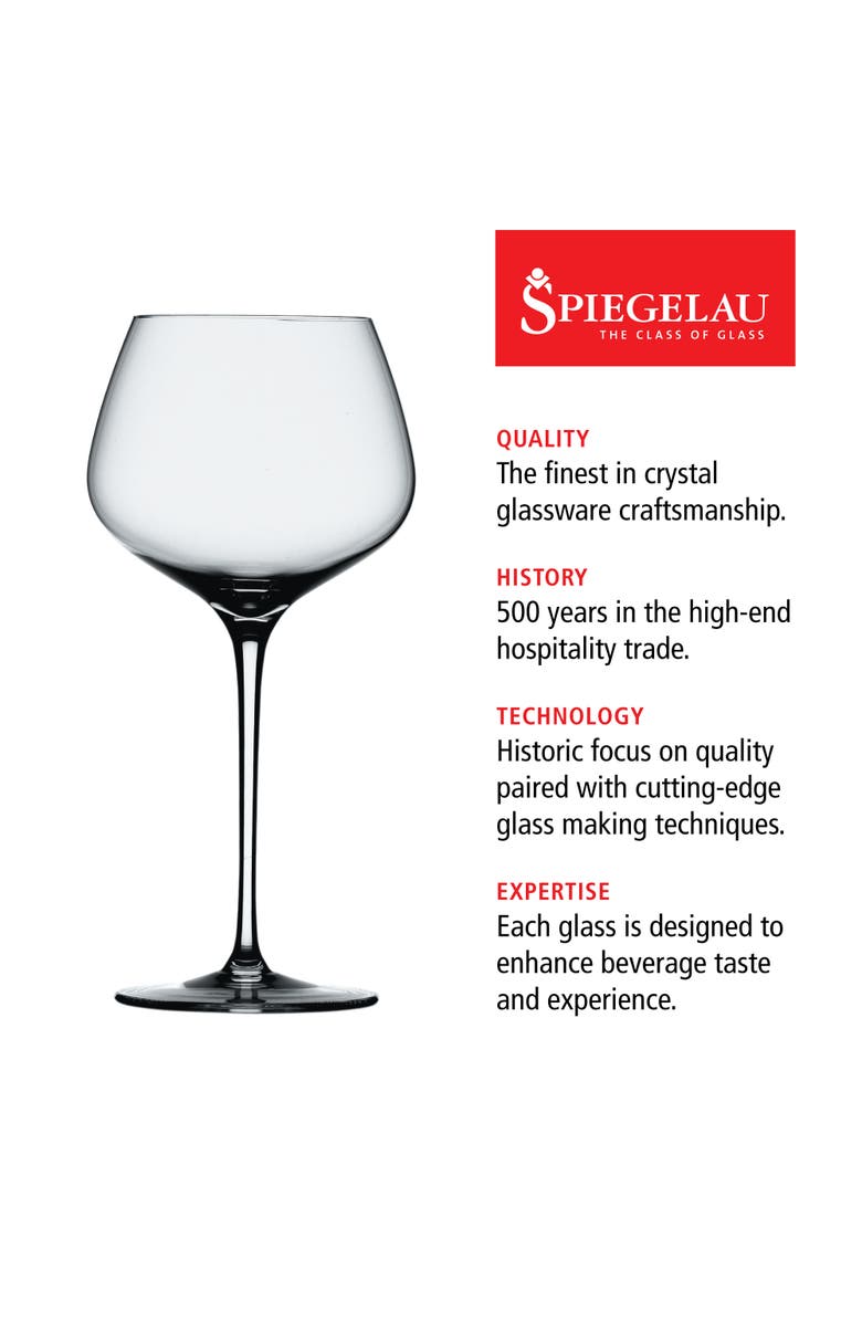 SPIEGELAU Willsberger Burgundy Wine Glass Set of 4, Alternate, color, Clear