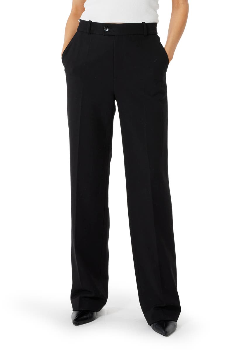 Sophie Rue Greenwich Straight Leg Pants, Main, color, Black