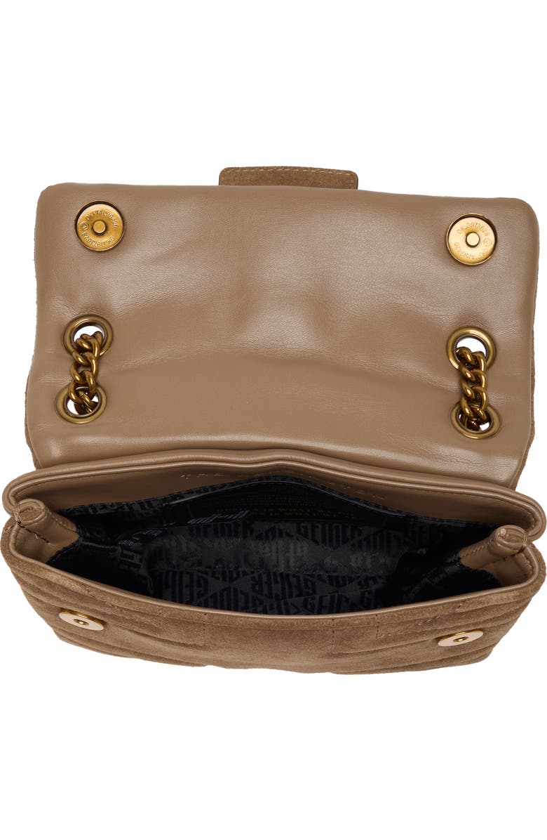 Kurt Geiger London Mini Kensington Convertible Leather Crossbody Bag, Alternate, color, Light Beige