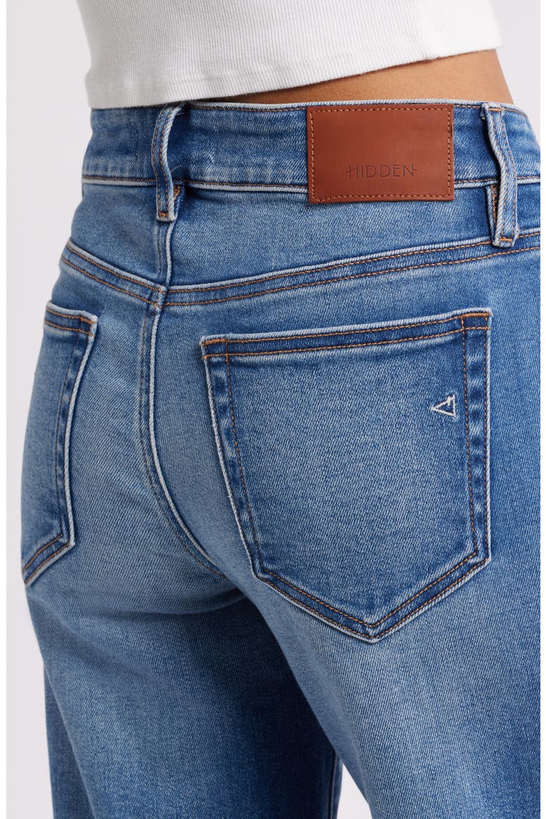 Low Rise Flare Jeans, Alternate, color, MEDIUM DARK