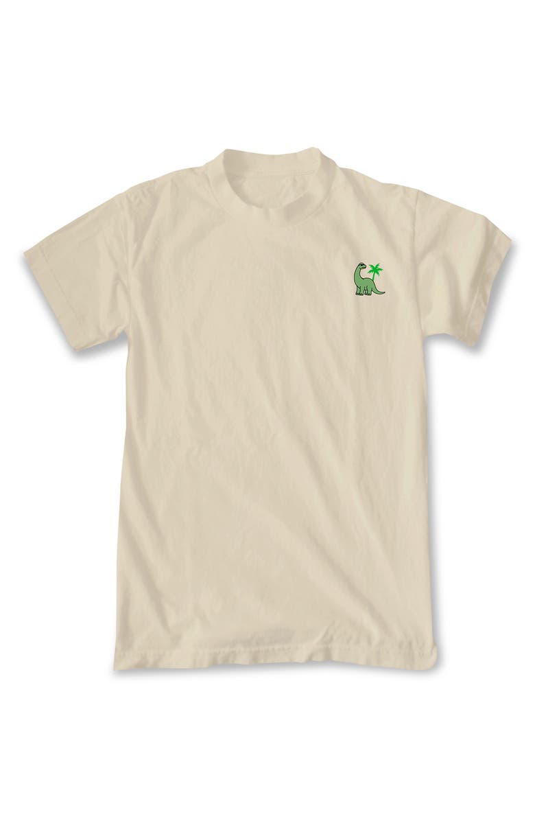 RIOT SOCIETY Dino Palms Emblem Graphic Print T-Shirt, Main, color, 