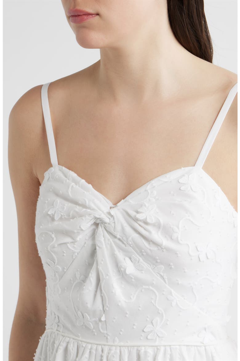 Bennet Butterfly Appliqué Minidress, Alternate, color, RESORT WHITE MONARCH