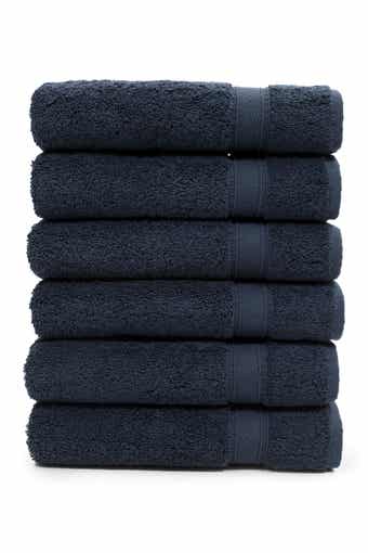 Linum Home Textiles Sinemis Terry Hand Towels - Set of 6 - Navy