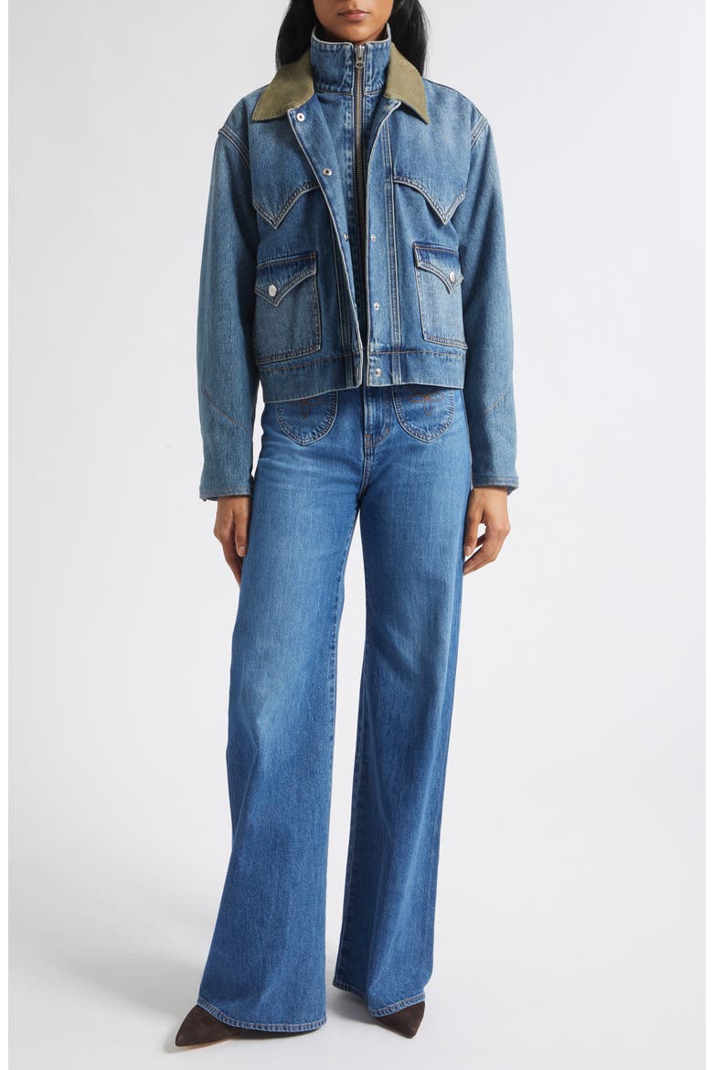 Wegner Denim Jacket, Alternate, color, MEMORY LANE