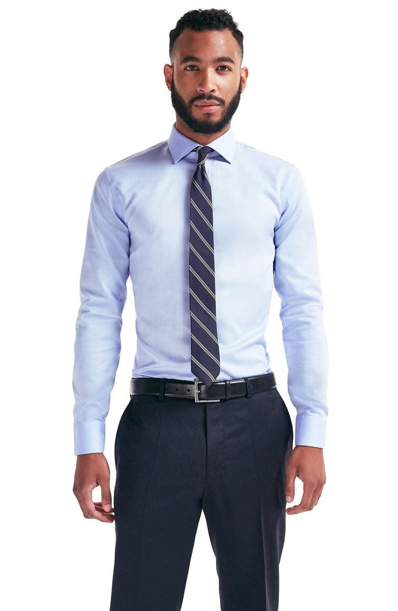 NORDSTROM MEN'S SHOP Smartcare<sup>™</sup> Trim Fit Twill Dress Shirt, Main, color,