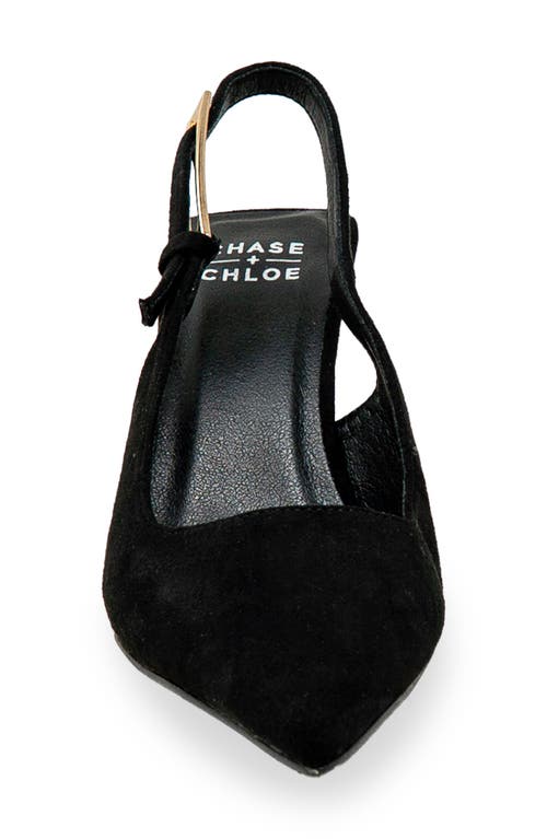 Chase & Chloe Chase And Chloe Slingback Pump In Black