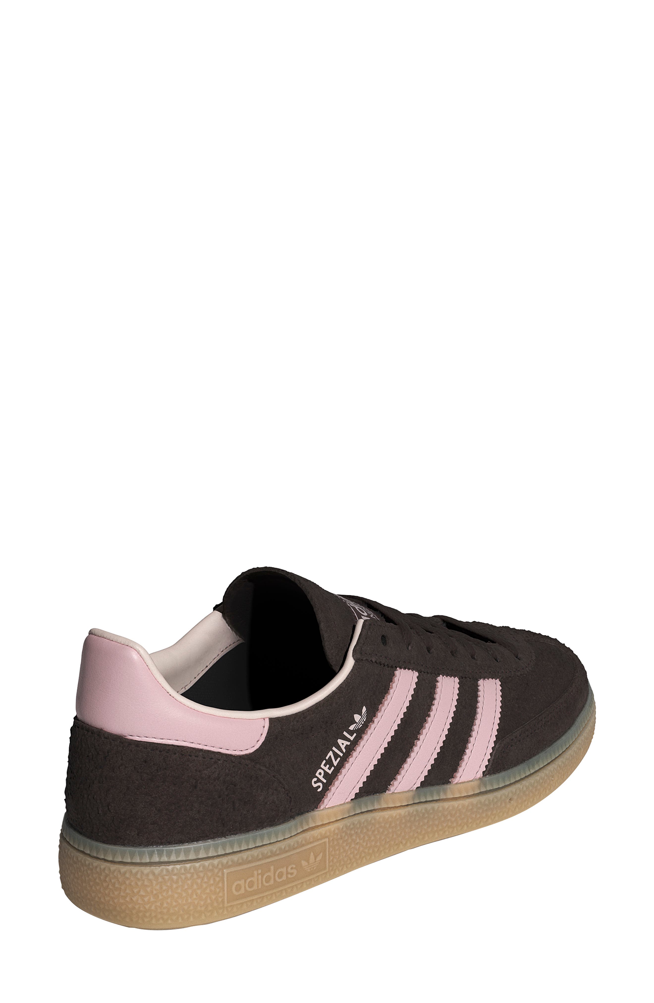 Handball Spezial Sneaker, Alternate, color, COFFEE/ SANDY PINK/ GUM 3