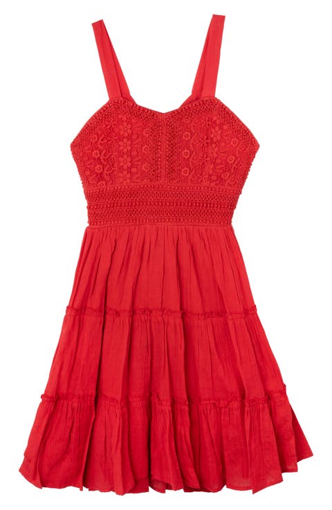 Kids' Floral Lace Dress (Big Kid)