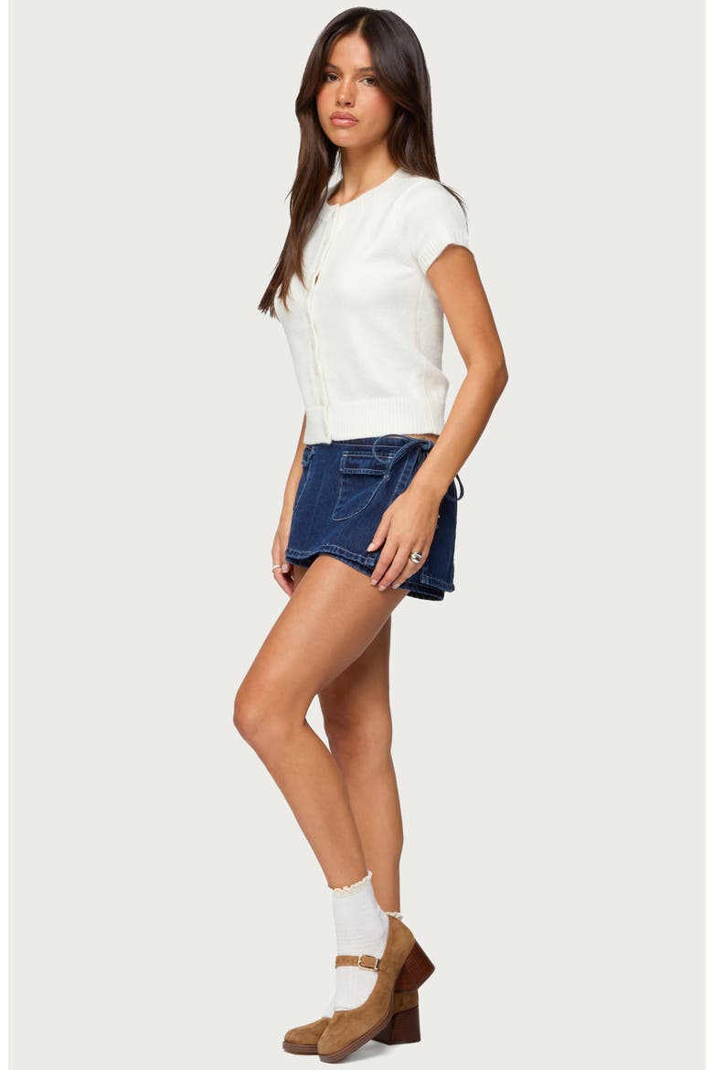 Coreen Knit Crop Top, Alternate, color, WHITE