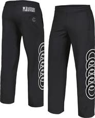 PLEASURES Men's PLEASURES Black Chicago Cubs Pitcher Track Pants