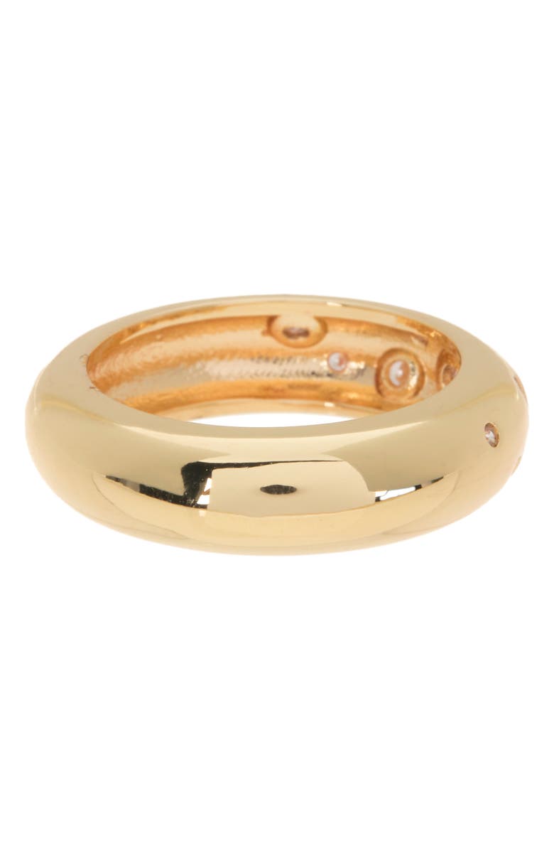 NORDSTROM RACK CZ Inlay Wide Band Ring, Alternate, color, 