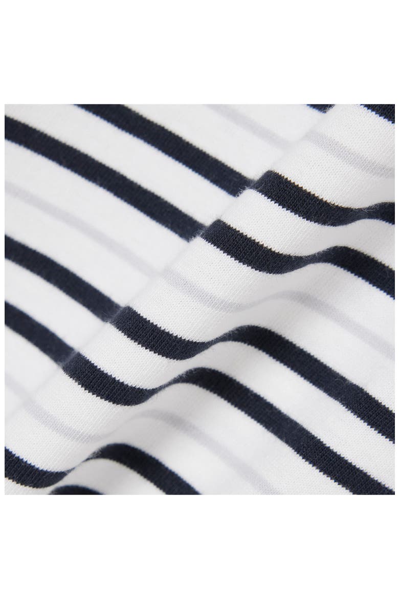 Essentials Stripe Cotton T-Shirt, Alternate, color, BLACKBIRD/ FLOUR