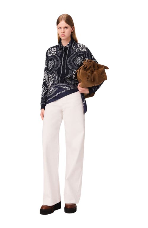 Maje Bandana Printed Blouse In Multi
