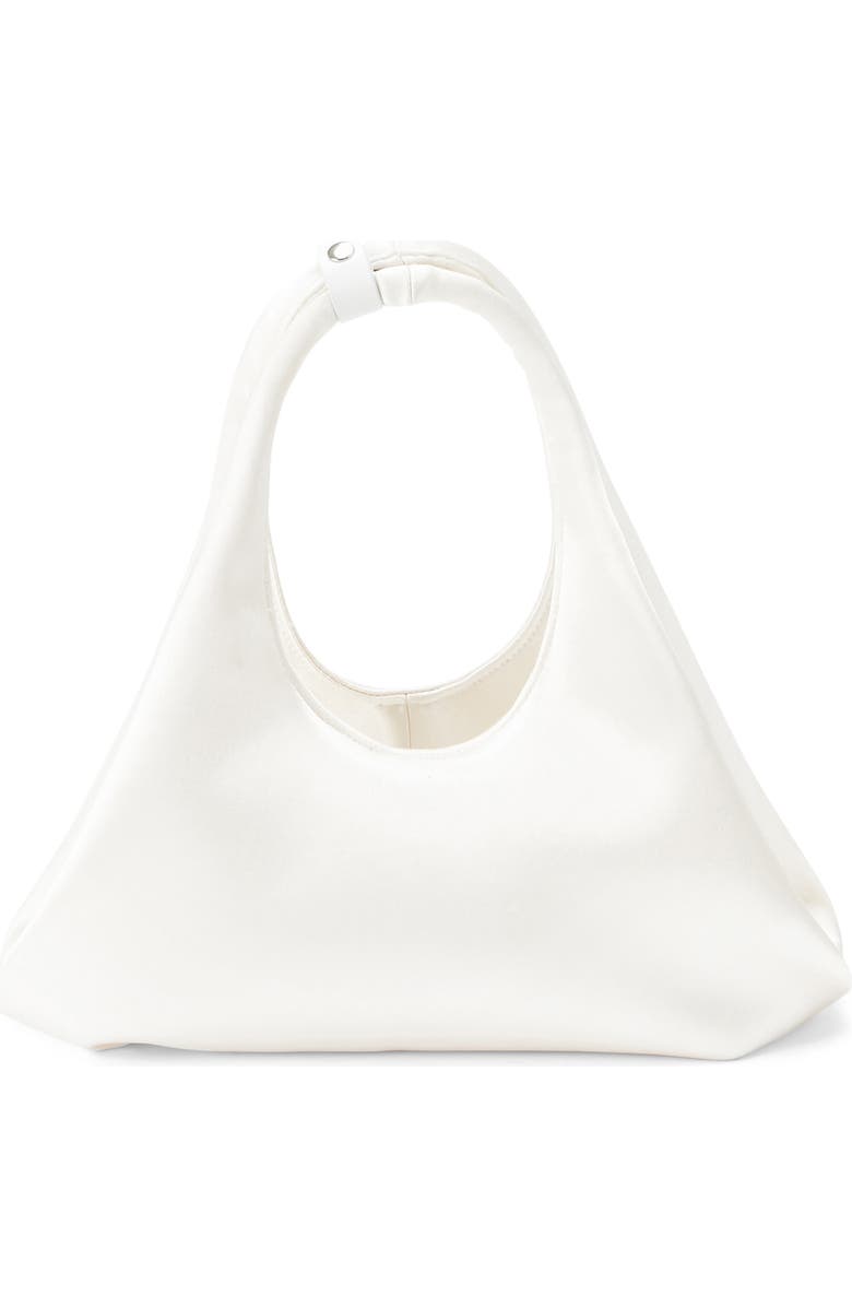 Coperni Mini Folded Satin Tote, Alternate, color, White/ White