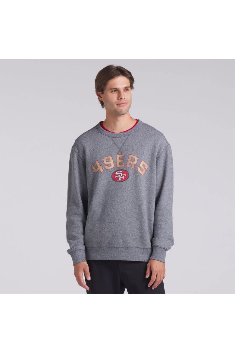 Men's Fanatics  Heather Gray San Francisco 49ers Loop Terry Pullover Sweatshirt, Alternate, color, Heather Gray